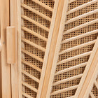 bali & pari Carabella Bohemian Natural Rattan 2-Door Storage Cabinet