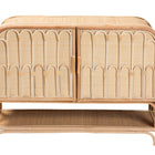 bali & pari Gitano Bohemian Natural Rattan 2-Door Storage Cabinet