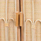 bali & pari Gitano Bohemian Natural Rattan 2-Door Storage Cabinet