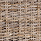 bali & pari Nevina Bohemian Grey Kubu Rattan and Mango Wood Dining Chair