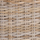 bali & pari Barossa Bohemian Grey Kubu Rattan and Mahogany Wood Dining Chair