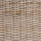 bali & pari Lara Bohemian Grey Kubu Rattan and Mahogany Wood Dining Chair