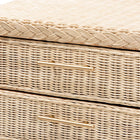 bali & pari Lanica Japandi Sun Bleached Rattan 3-Drawer Nightstand