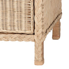 bali & pari Lanica Japandi Sun-Bleached Braided Rattan 6-Drawer Dresser