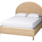 bali & pari Lanica Japandi Sun-Bleached Braided Rattan Queen Size Bed
