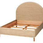 bali & pari Lanica Japandi Sun-Bleached Braided Rattan Queen Size Bed