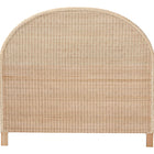bali & pari Lanica Japandi Sun Bleached Rattan Queen Size Standalone Headboard
