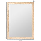 bali & pari Lanica Japandi Sun Bleached Rattan Wall Mirror