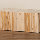 bali & pari Grayson Bohemian Natural Teak Wood Coffee Table with Unique Repurposed Wood Logs