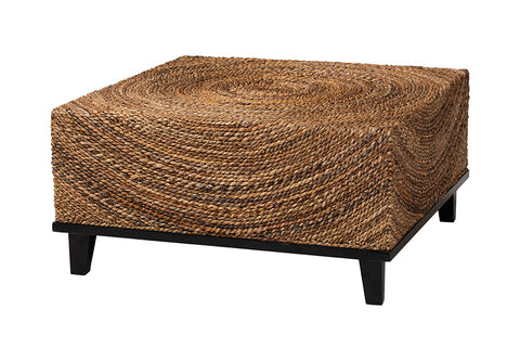 bali & pari Verino Bohemian Natural Seagrass Coffee Table