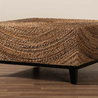 bali & pari Verino Bohemian Natural Seagrass Coffee Table