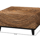 bali & pari Verino Bohemian Natural Seagrass Coffee Table