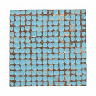 bali & pari Janella Bohemian Sky Blue Coconut Shell and Acacia Wood End Table