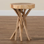 bali & pari Liberte Natural Teak Wood End Table