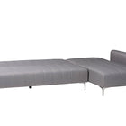 Baxton Studio Lanoma Contemporary Slate Grey Fabric Upholstered Convertible Sleeper Sofa