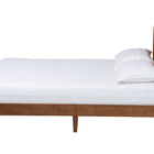 Baxton Studio Fleur Mid-Century Woven Rattan Wood Queen Size Bed
