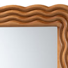 Baxton Studio Acantha Modern Walnut Brown Scallop-framed Accent Mirror