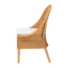bali & pari Camelia Bohemian Light Honey Rattan Dining Chair
