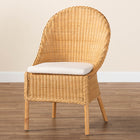 bali & pari Camelia Bohemian Light Honey Rattan Dining Chair
