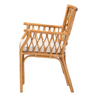 bali & pari Maisa Bohemian Light Honey Rattan Arm Chair