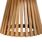 bali & pari Caribic Modern Slatted Acacia Wood Coffee Table