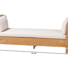 bali & pari Diva Bohemian Light Honey Rattan Daybed
