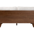 Baxton Studio Uriel Mid-Century Modern Cream Boucle Fabric Sofa