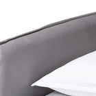 Baxton Studio Finch Modern Light Grey Velvet Fabric Full Size Daybed with Trundle