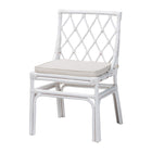 bali & pari Carwyn Bohemian White Rattan Dining Chair