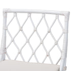 bali & pari Carwyn Bohemian White Rattan Dining Chair