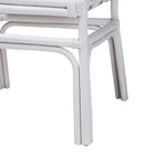 bali & pari Carwyn Bohemian White Rattan Dining Chair
