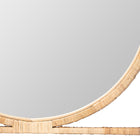 bali & pari Bayan Japandi Natural Rattan Wall Mirror