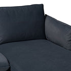 Baxton Studio Linanas Modern Dark Grey Fabric Right Facing Sectional Sofa