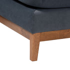 Baxton Studio Linanas Modern Dark Grey Fabric Right Facing Sectional Sofa