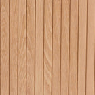 Baxton Studio Lucia Fluted Wood Storage Cabinet - Mid-Century Modern Sideboard with Sliding Tambour Doors, 35" Wide