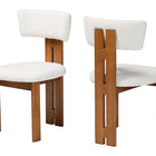 Baxton Studio Kyren Modern Cream Boucle Dining Chair