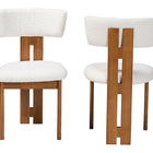 Baxton Studio Kyren Modern Cream Boucle Dining Chair