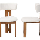Baxton Studio Kyren Modern Cream Boucle Dining Chair
