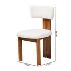 Baxton Studio Kyren Modern Cream Boucle Dining Chair
