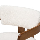 Baxton Studio Carice Modern Cream Boucle Dining Chair