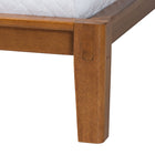 Baxton Studio Aldith Japandi Walnut Brown Toolless Assembly Queen Platform Bed