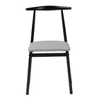 Baxton Studio Arnold Modern Industrial Grey Fabric and Metal Dining Chair