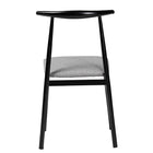 Baxton Studio Arnold Modern Industrial Grey Fabric and Metal Dining Chair