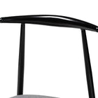 Baxton Studio Arnold Modern Industrial Grey Fabric and Metal Dining Chair
