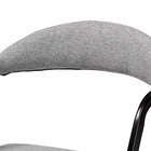 Baxton Studio Orrin Modern Industrial Grey Fabric and Metal Dining Set