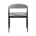 Baxton Studio Orrin Modern Industrial Grey Fabric and Metal Dining Chair