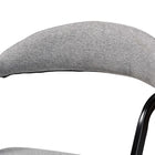 Baxton Studio Orrin Modern Industrial Grey Fabric and Metal Dining Chair