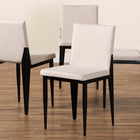 Baxton Studio Bishop Industrial Beige Fabric and Metal Dining Chair