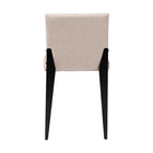 Baxton Studio Bishop Industrial Beige Fabric and Metal Dining Chair