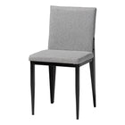 Baxton Studio Bishop Industrial Grey Fabric and Metal Dining Chair